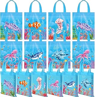 Liver 24 pieces of underwater animal party bags, unwitted party bags with handles for the ocean party, swimming pool, baby shower, birthday supplies.. DIAYTAR NIGERIA stands as your affordable shopping ally with nationwide delivery in just 5-8 days.