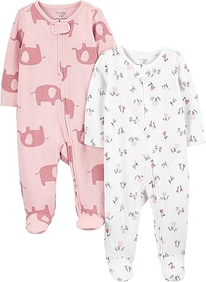 Simple toys Carter's for babies girls and little girls - 2 -foot package package for sleeping and playing thermal for infants and toddlers.. Shop from anywhere in Nigeria and receive your DIAYTAR purchases at affordable prices within a week.