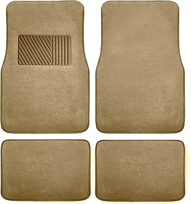 Beige color FH Group car floor mat, suitable for most cars, SUV and trucks with luxury heel F14403beige.. Shop with confidence at DIAYTAR NIGERIA, enjoying competitive prices and delivery within 8 days.