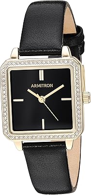 Armitron watch for women with real crystal nails and leather bracelet (75/5597).. Experience the power of choice with DIAYTAR NIGERIA's vast catalog and affordable 5-8 day delivery.