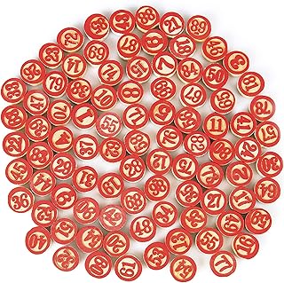 Ancient Italian Italian raffle game tiles (90 pieces) wooden bingo chips.. DIAYTAR NIGERIA brings online shopping to every Nigerian with affordable prices and reliable shipping.