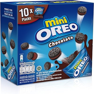 Mini Oreo chocolate cookies, weighing 20.4 grams, 10 pieces.. Experience the DIAYTAR difference with our vast product selection and delivery within 5-8 days.