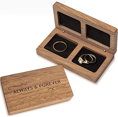 Brazzoli rings box for Wood Wedding Wedding Accessories.. DIAYTAR NIGERIA: Bringing the marketplace to every Nigerian with affordable prices and quick delivery.