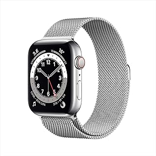 Apple Watch Series 6 (cellular + GPS, 44 mm) - Silver stainless steel case with silver silver loop.. Why pay more? DIAYTAR Nigeria gives you the best for less.