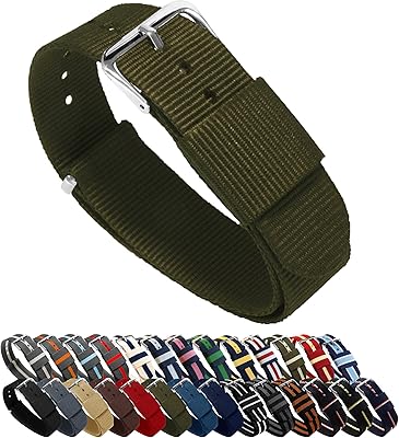 Barton watch bracelets - choice of colors, length and width (18 mm, 20 mm, 22 mm or 24 mm) - Ballistic nylon bracelets.. DIAYTAR NIGERIA: Where shopping meets satisfaction with affordable prices and prompt delivery services.