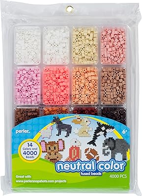Neutral pearl pearls with storage tray for manual work for children, 4000 pieces.. DIAYTAR NIGERIA delivers on our promise of extensive selection and budget-friendly nationwide shipping.