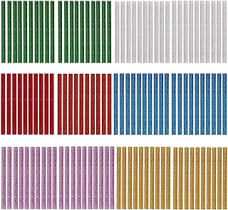 120pcs hot glue sticks, 6 colors 7 mm x 100 mm mini glitter glue stick, for DIY art crafts, wood work, map, fabric, plastic and decoration of the house (multicolored: 100 x 7 mm).. DIAYTAR NIGERIA: Where every shopping need is met with affordable prices and timely delivery.