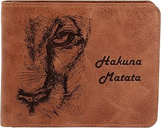 Karmanah the Lion King engraved and protected portfolio rfid, real leather wallets for men, two -part wallets with several compartments, gift idea for him during special days.. No stress, just speed — DIAYTAR Nigeria ships in days.