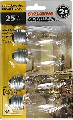 Ampoule sylvania lighting 13331 25w b10 dbl life (4pcs) - clea.. DIAYTAR NIGERIA brings the market to your fingertips with affordable prices and prompt delivery service.