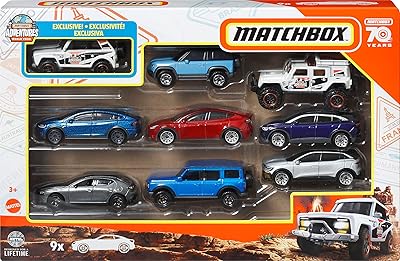 Matchbox 9 rooms on a 1:64 scale, cars, trucks and vehicles of the World Adventure Tourism Expo with 1 exclusive vehicle.. Experience shopping satisfaction with DIAYTAR NIGERIA's vast selection and budget-friendly delivery options.