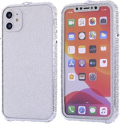 Bumper shell for iPhone 11 for women, Metal Metal bumper shiny mouse with front and rear glitter sticker, excellent for iPhone 11 6.1 inch 2019-Silver.. Nigeria's most diverse e-commerce platform delivers quality and affordability to your doorstep in 5-8 days.