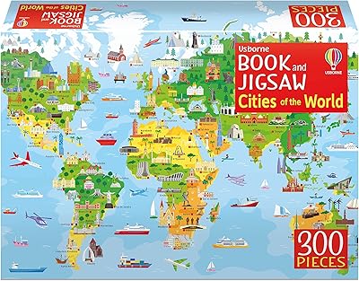 Usborne book and world puzzle cities.. DIAYTAR NIGERIA: Nigeria's answer to affordable online shopping with reliable 5-8 day delivery guarantee.