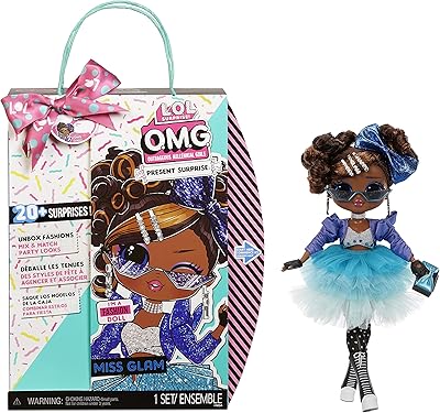 Mannequin doll lol surprise omg present surprise miss glam, 10 inches, 20 surprises, 5 different looks, multicolored, lol surprise omg present doll 576365c3.. No hassle, just shopping — DIAYTAR Nigeria delivers in under 8 days.