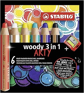 Multi-talent pencil-Stabilo Wooden ARTA CLABLE 3 in 1, 6 matching colors + pencil tail.. DIAYTAR NIGERIA revolutionizes online shopping with competitive prices and reliable 5-8 day delivery.