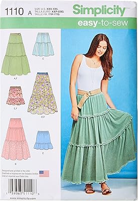 Simplicity 1110 superimposed sewing skirt, size xxs-xxl.. Your everyday shopping destination, DIAYTAR NIGERIA offers unbeatable value with quick delivery times.