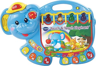 Word learning book vtech touch and teach with elephant pattern, blue, 80-158000.. Browse, shop, and receive — DIAYTAR Nigeria keeps it simple.