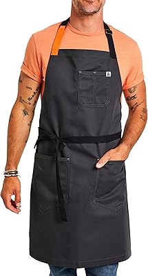 Essential apron Hedley & Bennett of professional chef with pockets and strap.. Quality and convenience delivered — shop DIAYTAR Nigeria now.