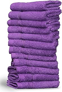 Life Fashions drying towels - 12 pieces - 12 "x 12" - Thick row towels - Soft fabric 100 % cotton thread with the ring - Napkin for the non -priest face - Perfect toilet glove for the bathroom (purple).. DIAYTAR NIGERIA: Where smart shoppers find everything they need at prices they can afford.