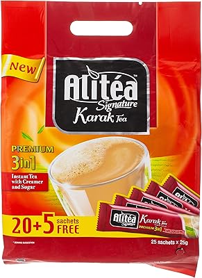 Alley signature 3 in 1 bags of 25 bags karak teak, 625 g - package of.. Discover thousands of products on DIAYTAR Nigeria with delivery between 5 to 8 days across the country.