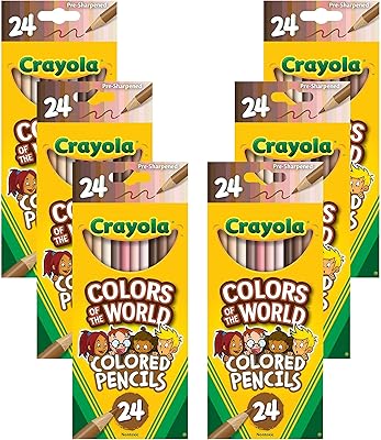 Set of crayola colored pencils, world colors, 6 sets of 24 new pencil colors, gifts.. You choose it, we deliver it — DIAYTAR Nigeria makes shopping easy.
