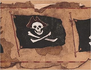 Jolly Roger flags on Wallpaper Wallpaper Vintage Brown Card For Children.. Transform your online shopping experience with DIAYTAR NIGERIA's affordable and diverse marketplace.