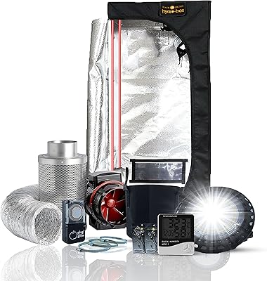 Complete Kit of Black Orchid Culture Tent 100W UFO LED 80x80x160cm Kit of interior culture with complete spectrum Kit Hydroponal culture configuration of the culture tent at home.. Your everyday shopping solution, DIAYTAR NIGERIA offers variety and value delivered within 8 days.