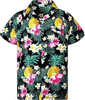 King Kameha relaxed Hawaiian shirt for men buttoned pocket before sleeves.. Experience DIAYTAR NIGERIA, where extensive product variety meets pocket-friendly prices and reliable delivery.