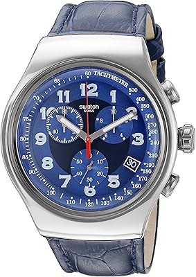 Swatch Irony Homme SWATCH Watch - Analog with Leather Bracelet - Yos449.. Shop from anywhere in Nigeria and receive your DIAYTAR purchases at affordable prices within a week.
