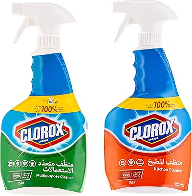 Disinfectant cleaner for clock kitchen, 750 ml + multi-use disinfectant cleaner, 750 ml.. DIAYTAR NIGERIA combines extensive product options with budget-friendly prices, delivered in 5-8 days.