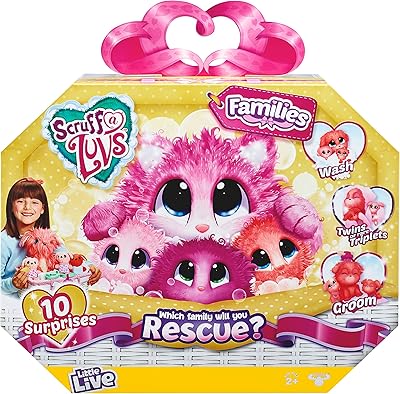 Little Live Pets Scrut-A-Loves Family | Wash, dry and brush to save and reveal 10 surprises.. DIAYTAR NIGERIA: Bringing affordable shopping solutions with a diverse product catalog delivered nationwide.