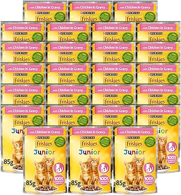 Purina Friskies Sachet Wet food for cats, chicken nuggets in sauce, 85 g (26 sachets).. DIAYTAR NIGERIA provides endless shopping possibilities with affordable prices and prompt delivery service.