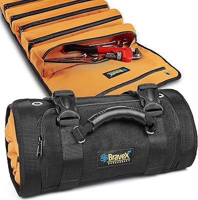 Volstorm roll tool bag - Ballistic nylon 1200D YKK KEVLAR COUTURE LIFT LIFT FIRST, TOOL TOOL CORROSION TOOL 12 Pockets Tool pocket for Crollette Key.. From big brands to everyday basics — DIAYTAR Nigeria has you covered.