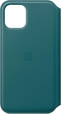 Folio Apple leather case (for iPhone 11 pro) - peacock.. DIAYTAR NIGERIA: Where affordability and variety meet with convenient delivery within 8 days.