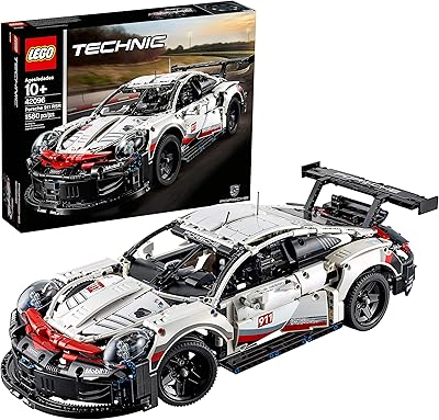 Lego Porsche 911 RSR 42096 Set of construction toys for children, boys and girls aged 10 and over (1580 pieces) of Technik.. DIAYTAR NIGERIA: Bridging the gap between consumers and quality products with affordable nationwide shipping.