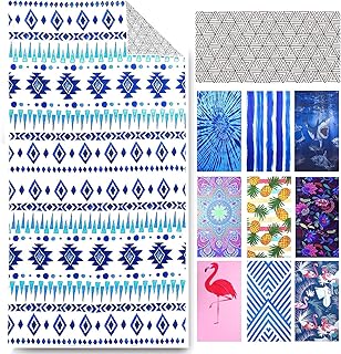 Beach napkin cover in anti-sable microfiber Genovega Mandala for swimming pool.. Shop anytime, receive on time — only with DIAYTAR Nigeria.