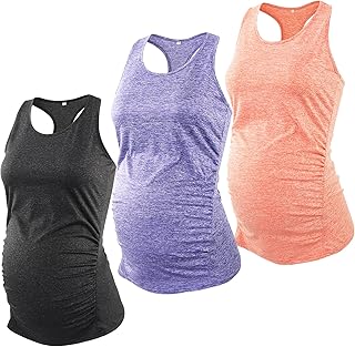 Glampunch 3 Pieces of High maternity Yoga Sleeveless Nogeur Sport Training Motherhood T-shirt Maternity T-shirt.. Discover shopping made simple with DIAYTAR NIGERIA's comprehensive platform and nationwide delivery service.