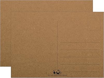 100 Kraft style virgin postcards - Vintage structure made from recycled paper... Shop without boundaries at DIAYTAR NIGERIA, offering extensive variety at prices you'll appreciate.