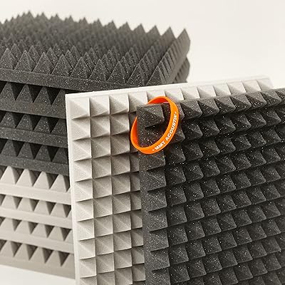 Soundproofing foam mmt acoustic pyramid plus - 18 rooms - white.. DIAYTAR NIGERIA bridges the gap between desire and affordability with nationwide delivery in under 8 days.