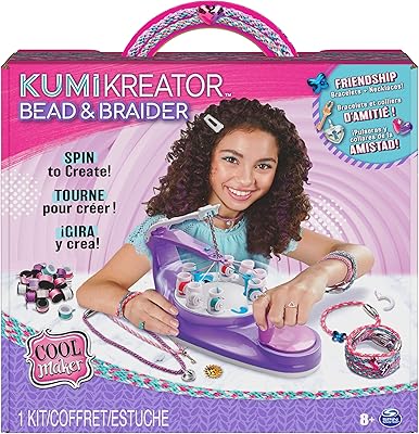 Cool make maker, manufacturing kit of Kumi Creator's necklaces and friendship bracelets, art and craft toys for children for girls aged 8 and over.. Unlock a world of affordable products with DIAYTAR NIGERIA's expansive e-commerce platform.