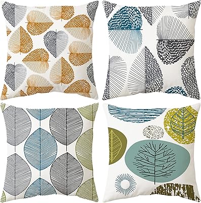 4 siosi cushion covers, set of 4 square cushion covers for living room, bedroom, sofa 45 cm x 45 cm.. DIAYTAR NIGERIA combines affordability, variety, and convenience with nationwide delivery services.