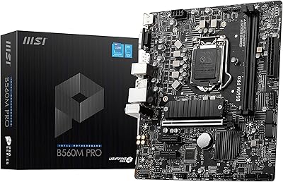MSI MSI B560M Pro-E pro Series (Matx, Intel Core 11/10 generation, Socket LGA 1200, DDR4, PCIe 4, M.2 location, USB 3.2, second local Gigabit V).. Shop confidently with DIAYTAR NIGERIA's vast product range and budget-friendly nationwide shipping.