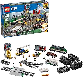 LEGO CITY CARGO Exclusive train 60198 Remote controlled train construction kit with children's caterpillars, perfect gift for boys and girls (1226 pieces).. DIAYTAR NIGERIA: Your trusted partner for affordable online shopping with reliable delivery timeframes.