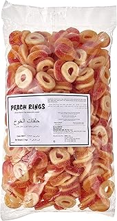 Pack of jelly candle cuffs coated with ring -shaped sugar to the taste of peach of Sweet Factory - Ideal for birthday holidays, events and other occasions - 2 kg.. Shop across boundaries with DIAYTAR NIGERIA's comprehensive platform and budget-friendly delivery.