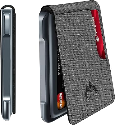 Tactical portfolio with two metal shutters for men, aluminum RFID blocking, simple design, silver card holder, men's gifts, gray, sleek.. Transform how you shop with DIAYTAR NIGERIA's vast selection and budget-friendly delivery options.