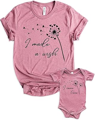 تي شيرت طفال مطبوع عليه Teeny Fox Mama I made a wish, I became a baby mother corresponding to a cute family.. Experience the convenience of one-stop shopping with DIAYTAR NIGERIA's diverse and affordable marketplace.