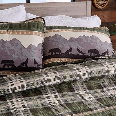 Reversible rustic lodge bed 3-room reversible with 2 pillowcases. Bed set all seasons. (Full/Queen, Salt Creek).. Shop confidently with Nigeria's most trusted e-commerce platform, offering swift and affordable delivery.
