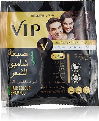 Dark chestnut vip hair shampoo 20 ml.. DIAYTAR NIGERIA: Your affordable gateway to thousands of products delivered within a week.