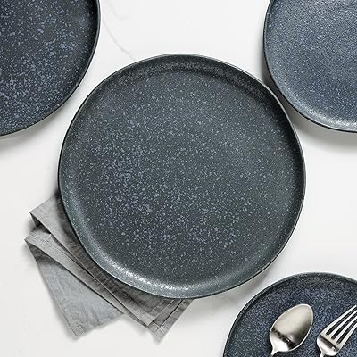 Set of Stoneline trays, 4 flat plates, Tom - Gray and Blue.. Your ultimate shopping destination, DIAYTAR NIGERIA combines extensive selection with affordable shipping.
