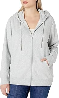 Hooded sweatshirt with complete zipper in FRENCH TERRY Amazon Essentials for women (available in large sizes), light gray, 1x.. Experience the future of online shopping with DIAYTAR NIGERIA's extensive product range and competitive pricing.