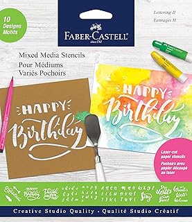 Faber -Castell mixed paper stencils - 10 reusable graphic stencils.. From office supplies to fashion — DIAYTAR Nigeria brings it fast.